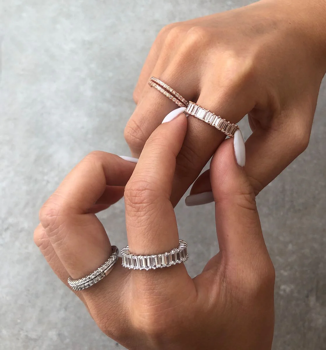 Adaya Stacking Ring - Sterling Silver - Image 4
