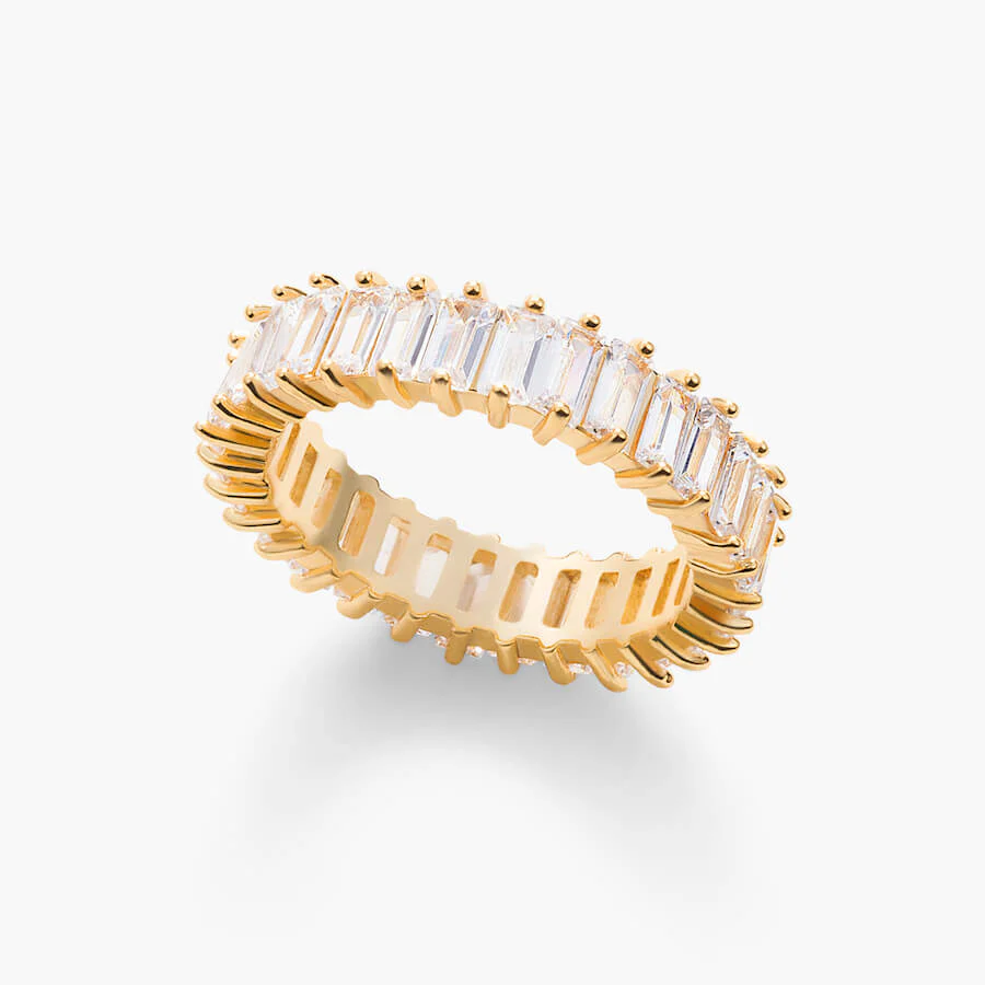 Adaya Stacking Ring - White Stone - Image 9