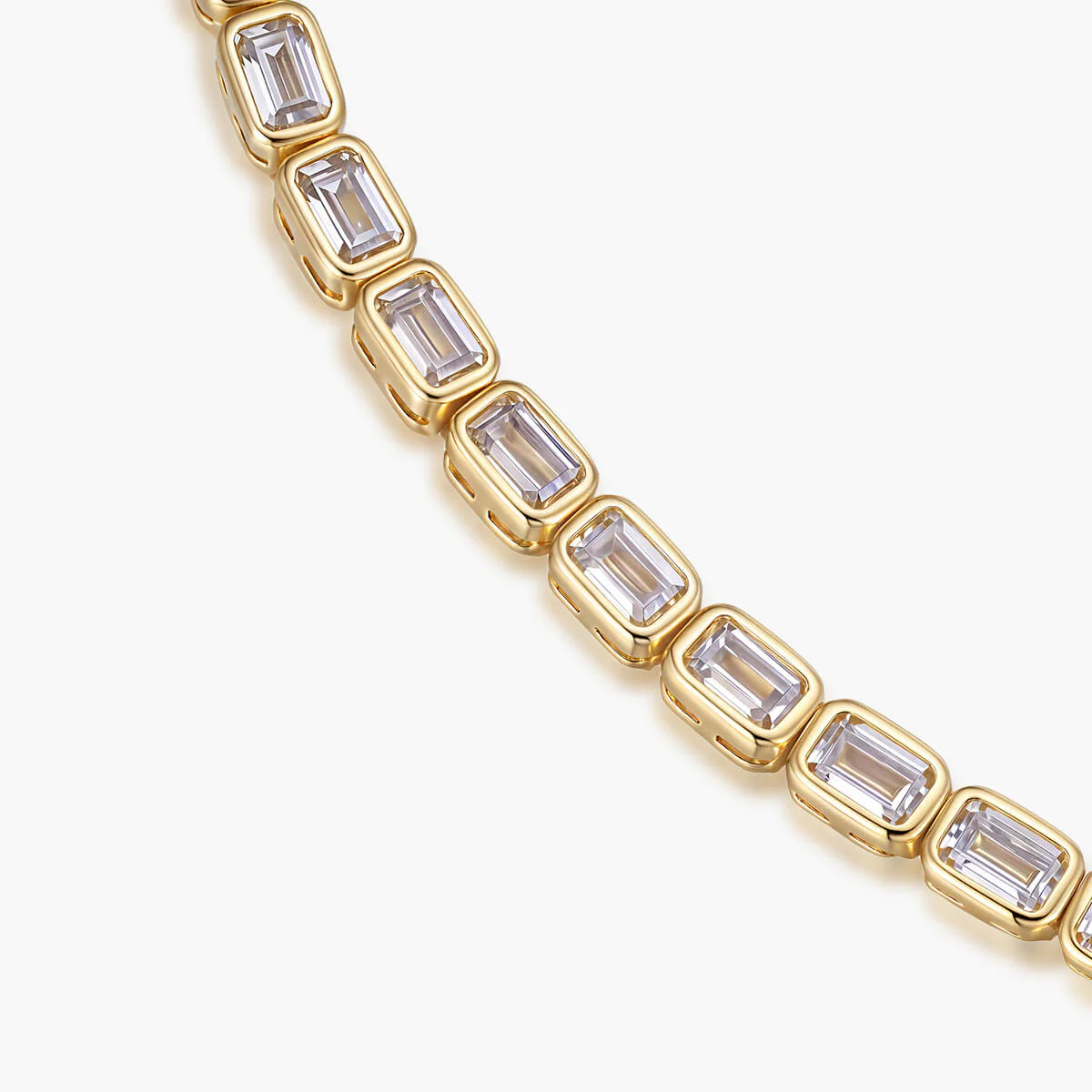 Bezel Emerald Tennis Bracelet - Image 5