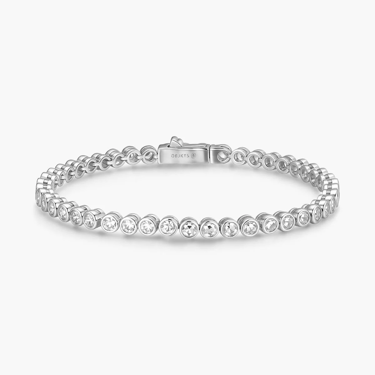 Bezel Round Tennis Bracelet - Image 3