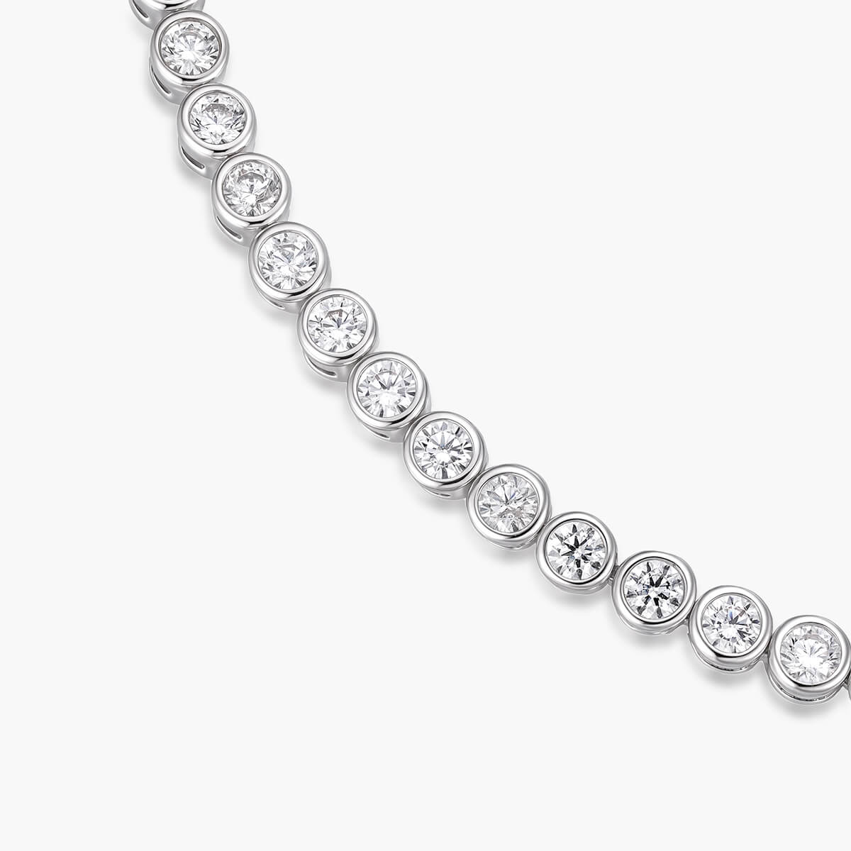 Bezel Round Tennis Bracelet - Image 4