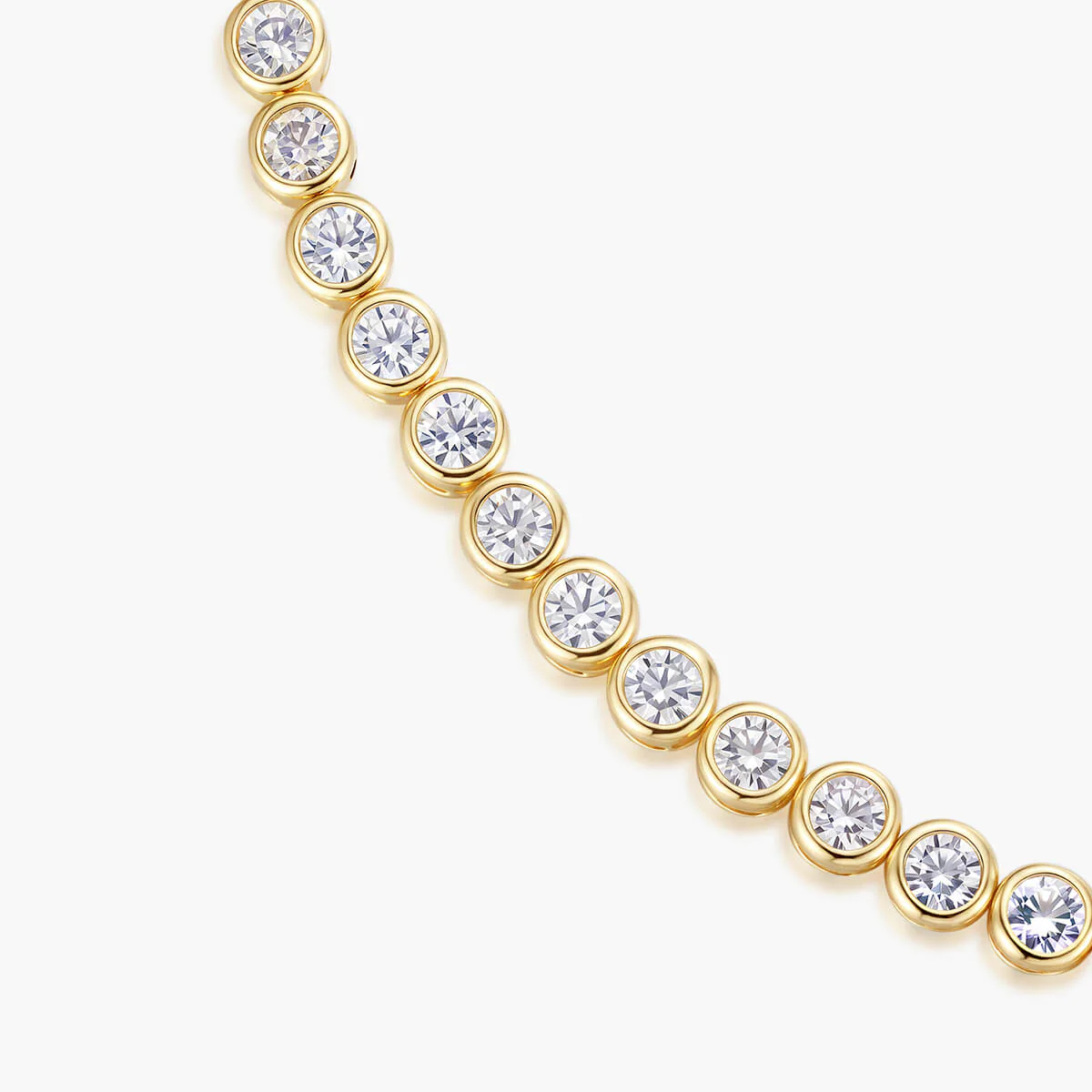 Bezel Round Tennis Bracelet - Image 6