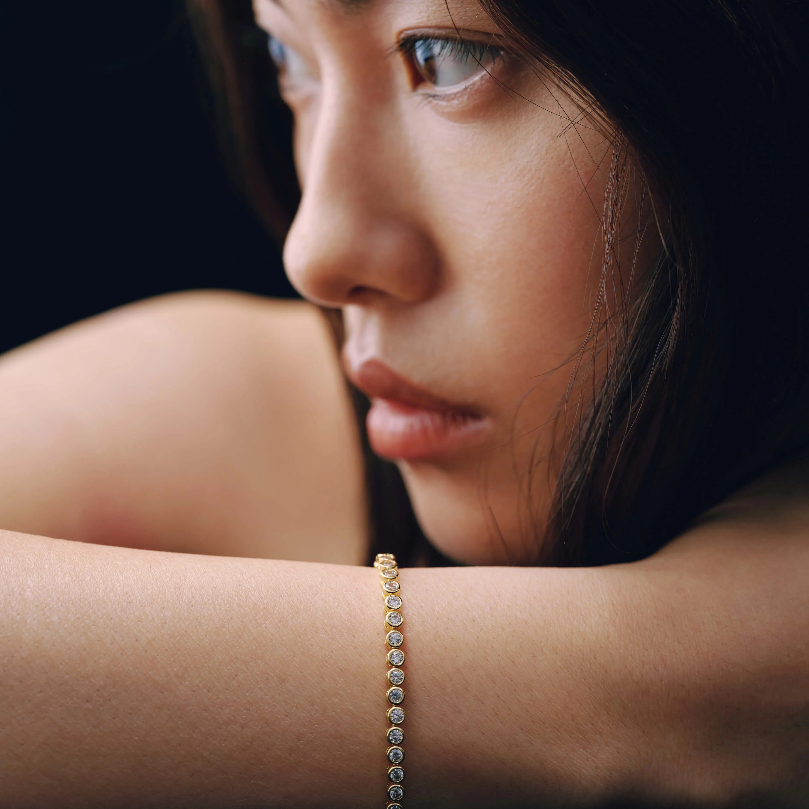 Bezel Round Tennis Bracelet - Image 7