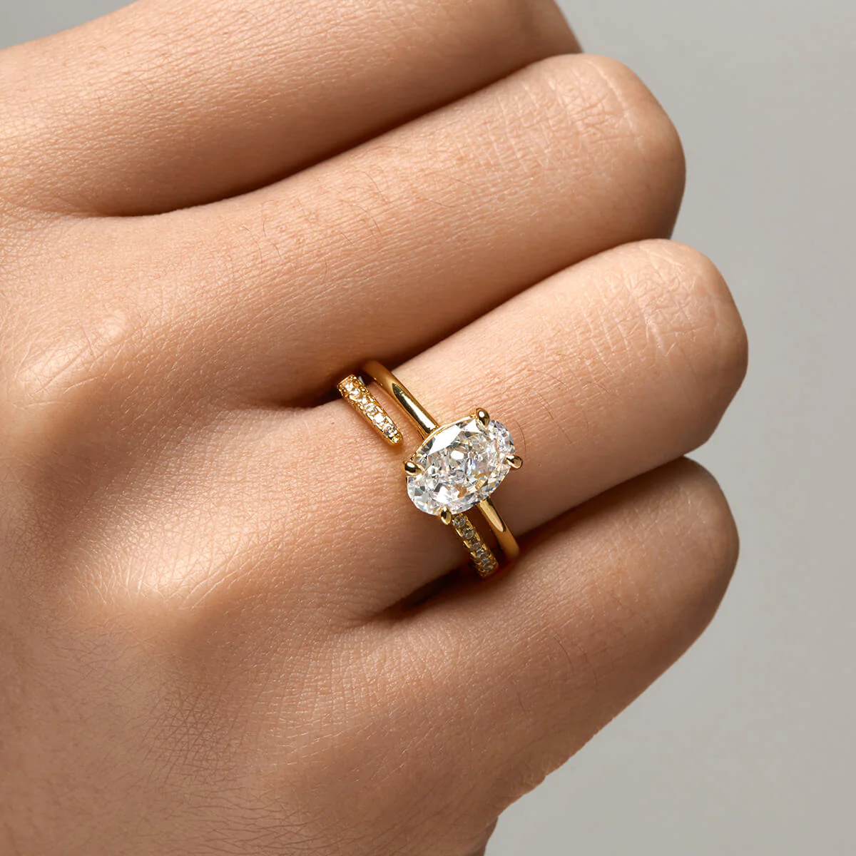 Oval Solitaire Ring - Image 8