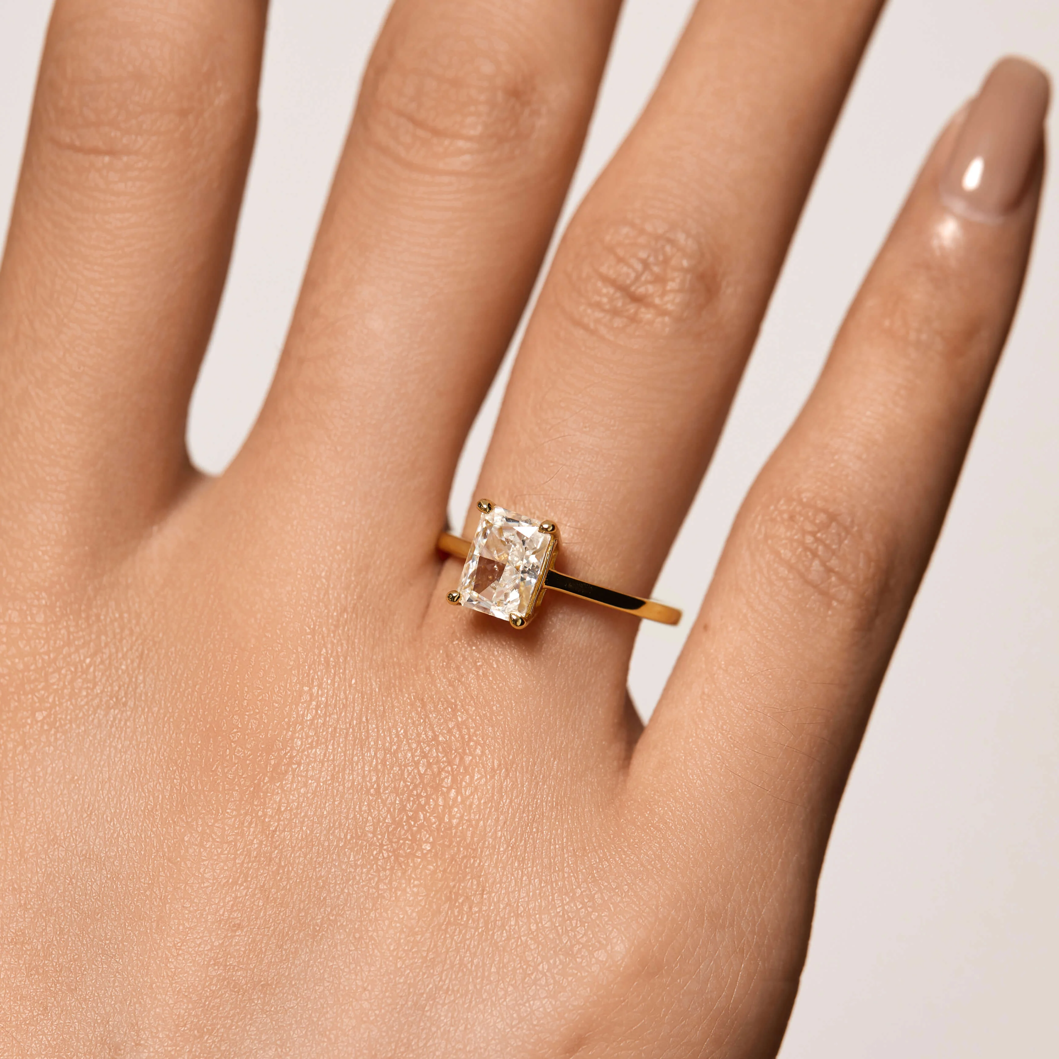 Radiant Solitaire Ring - Image 3
