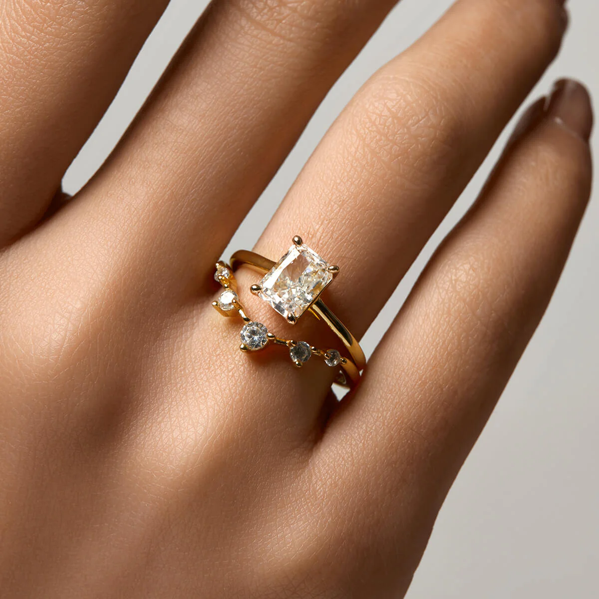 Radiant Solitaire Ring - Image 6