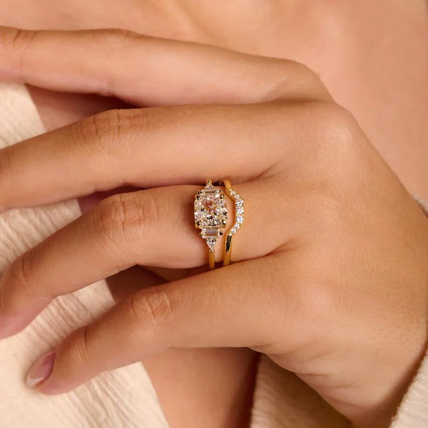 Crushed Ice Square Ring - Image 3