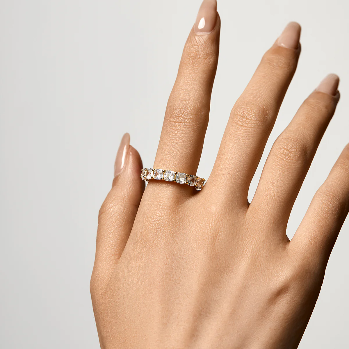 Cushion Cut Eternity Band - Image 2