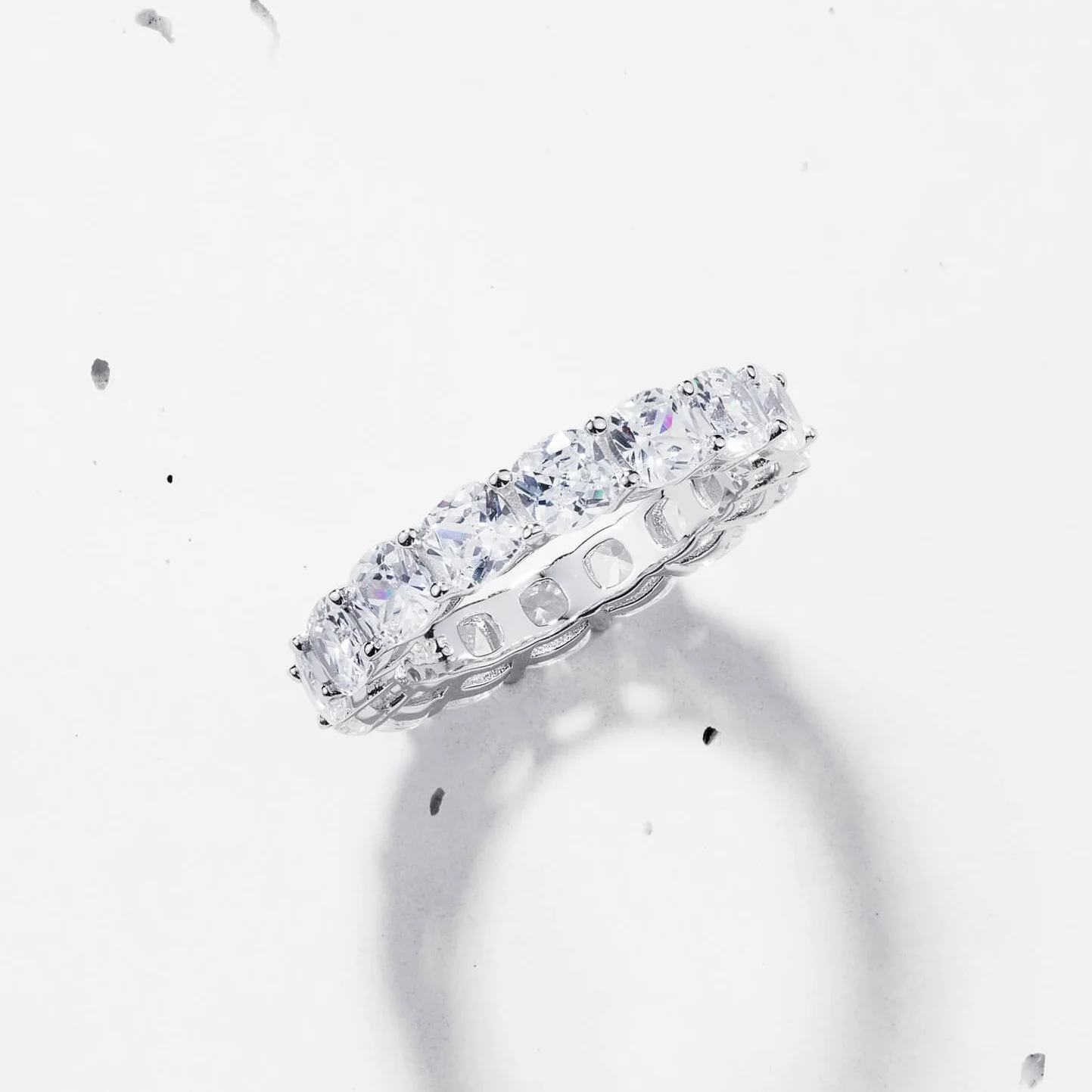 Cushion Cut Eternity Band - Image 4