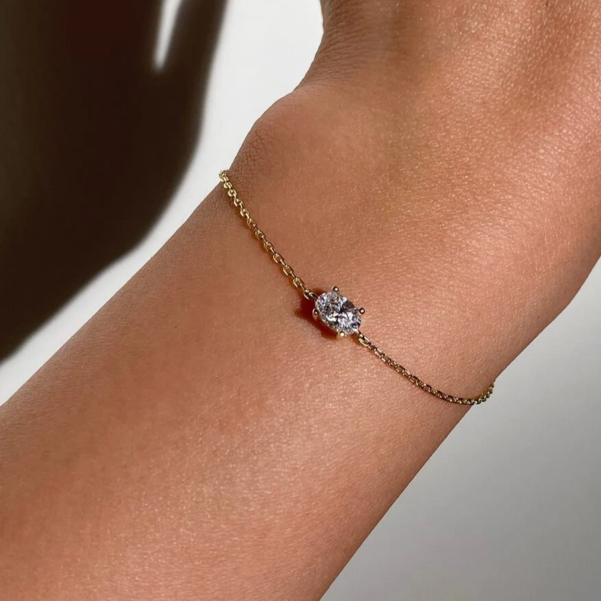 Dainty Oval Bracelet - Image 2