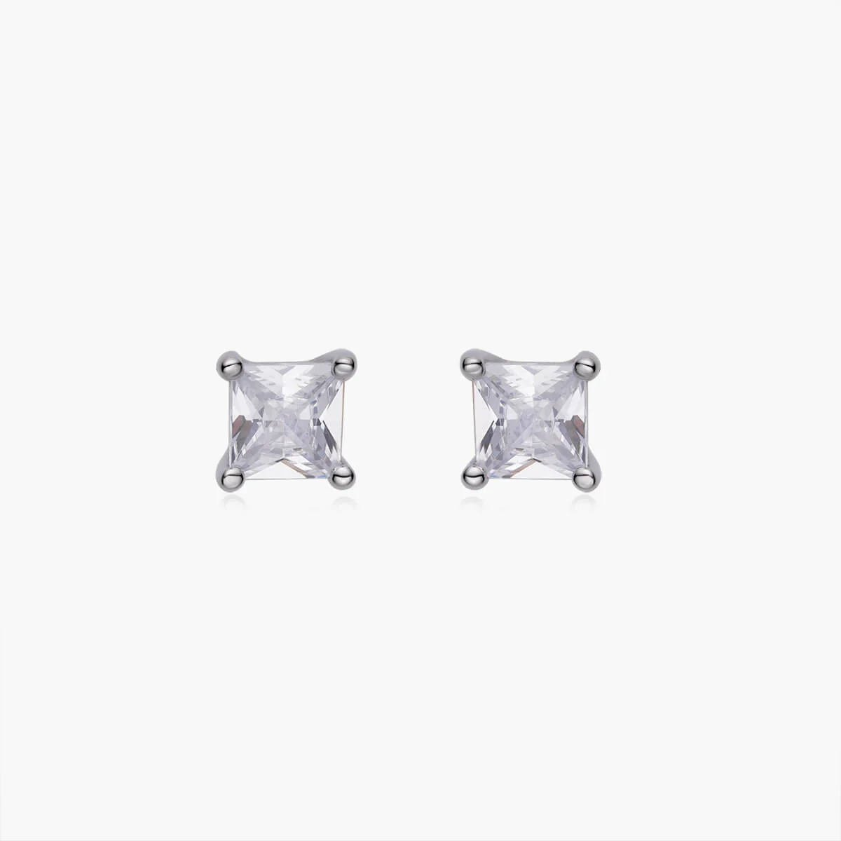 Dainty Square Stud Earrings
