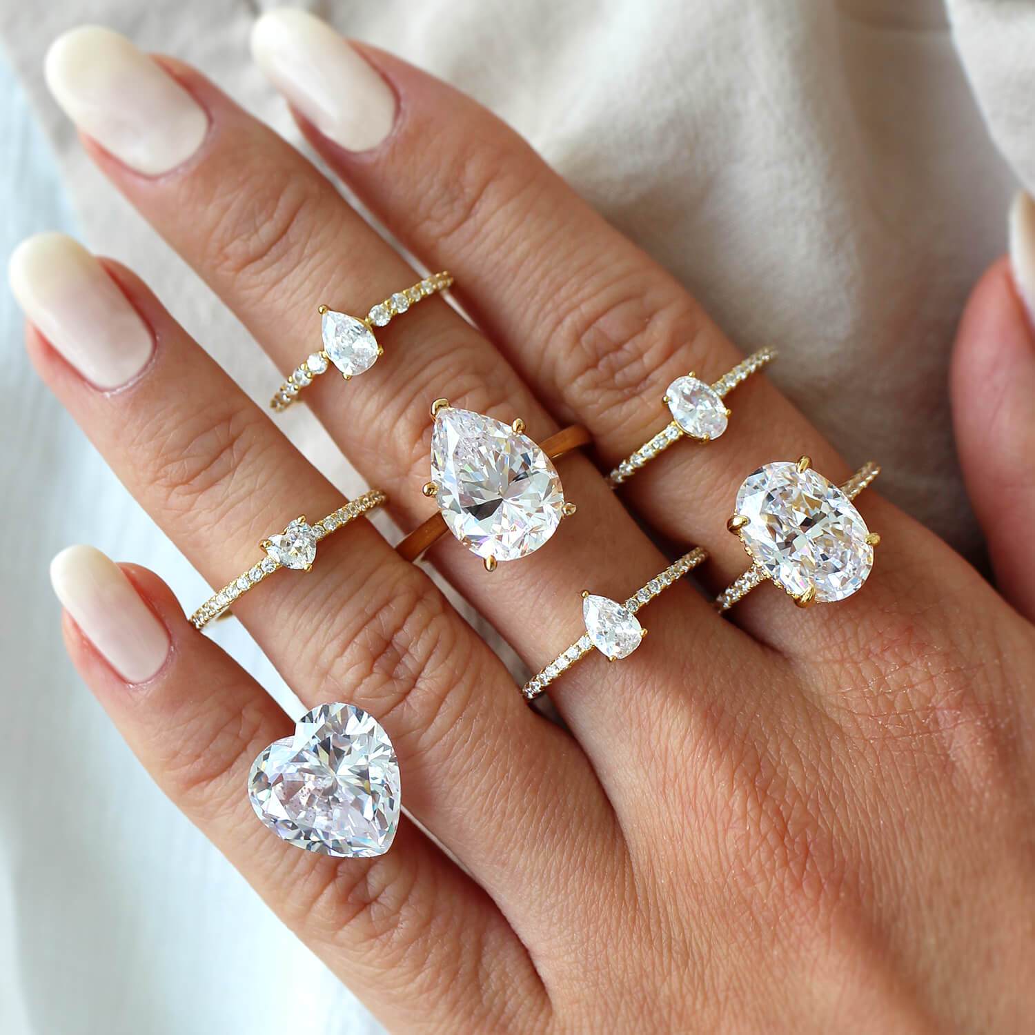 Dew Dainty Pear-cut Ring - Image 6