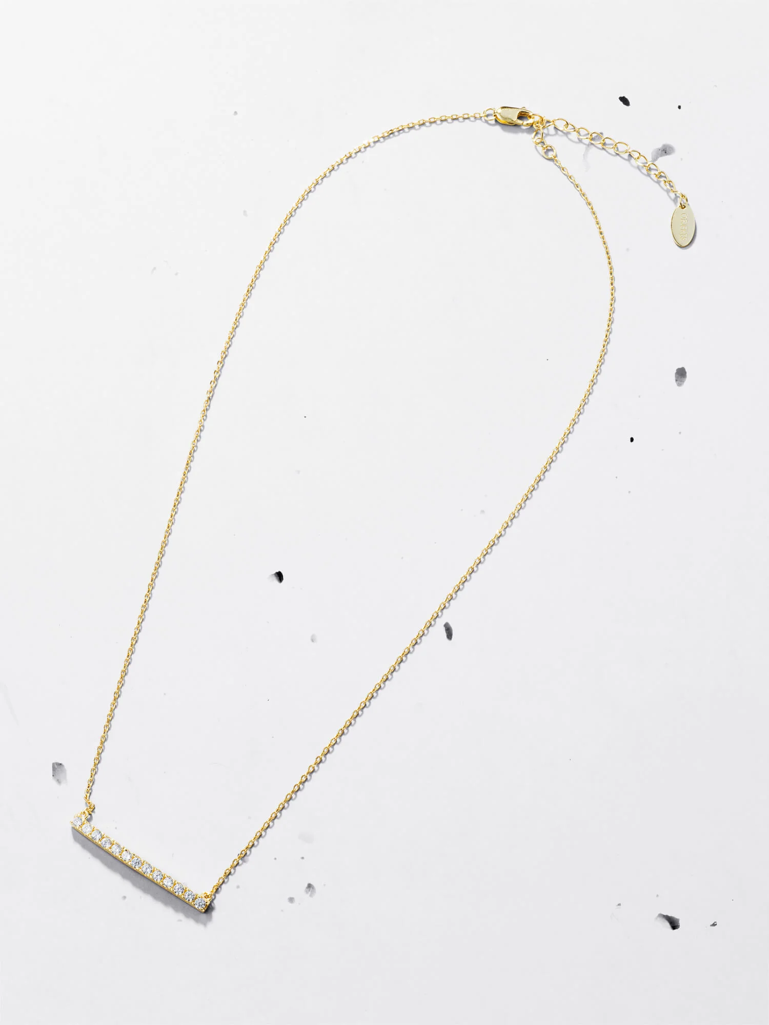Diamante Bar Pendant Necklace - Image 5