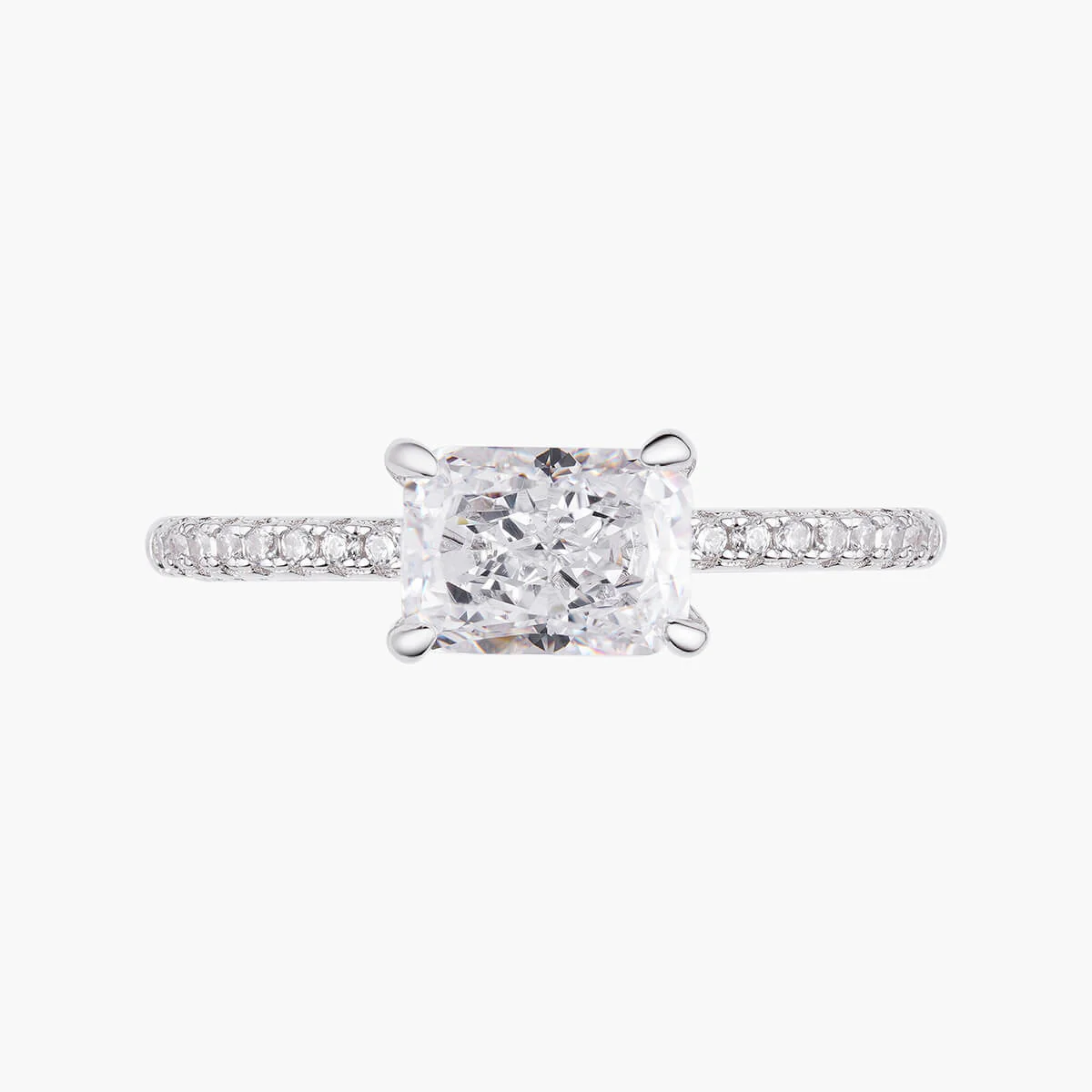 East West Radiant Pavé Ring - Image 6
