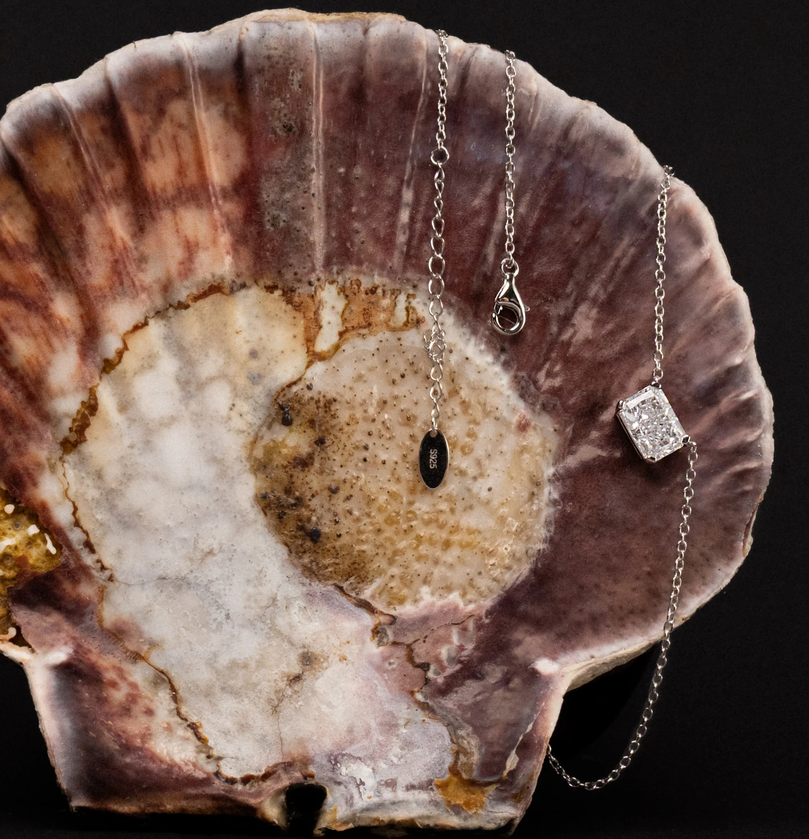 East West Radiant Pendant Necklace - Image 11