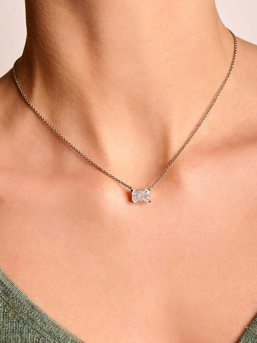 East West Radiant Pendant Necklace - Image 3
