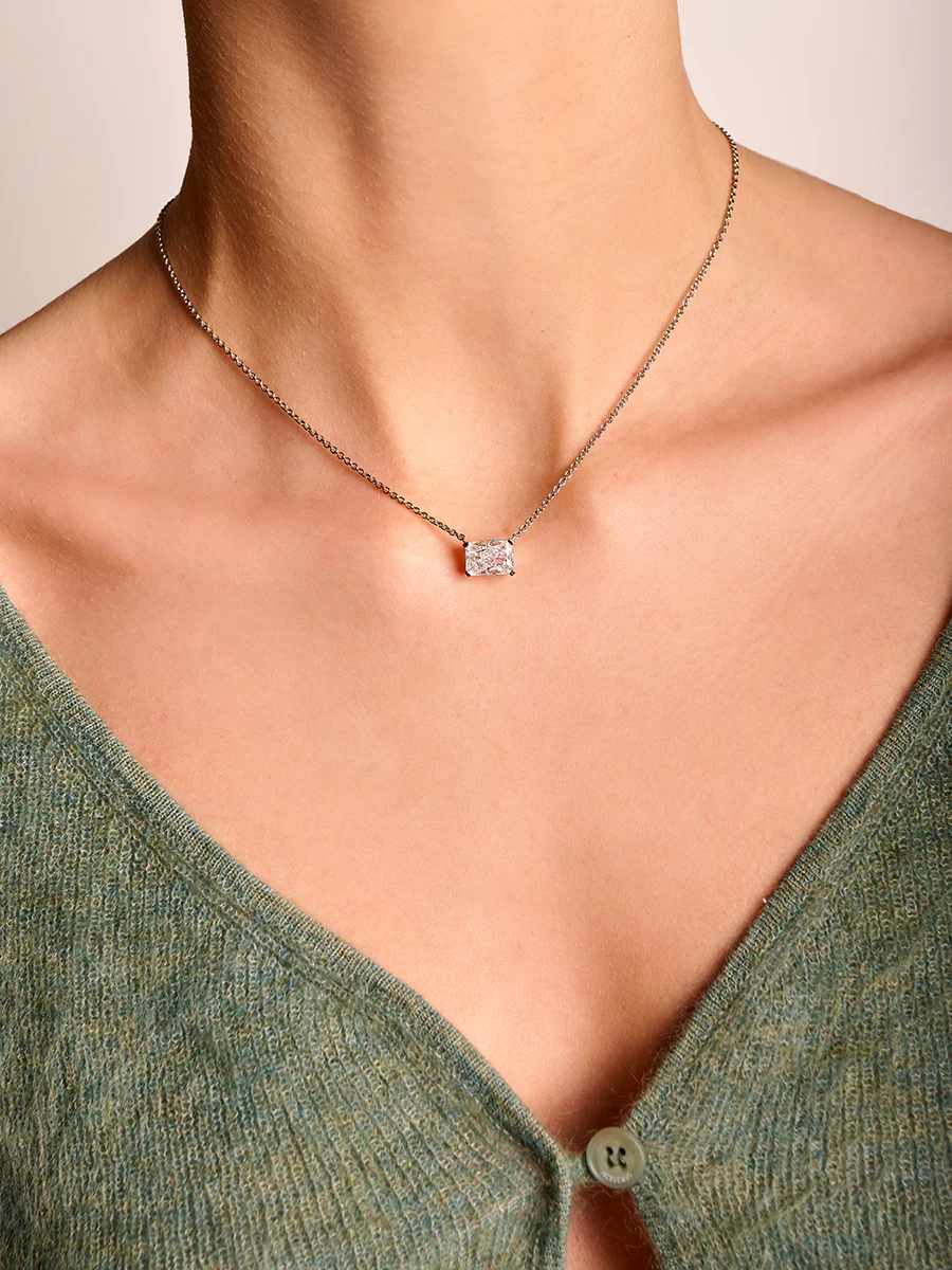 East West Radiant Pendant Necklace - Image 6