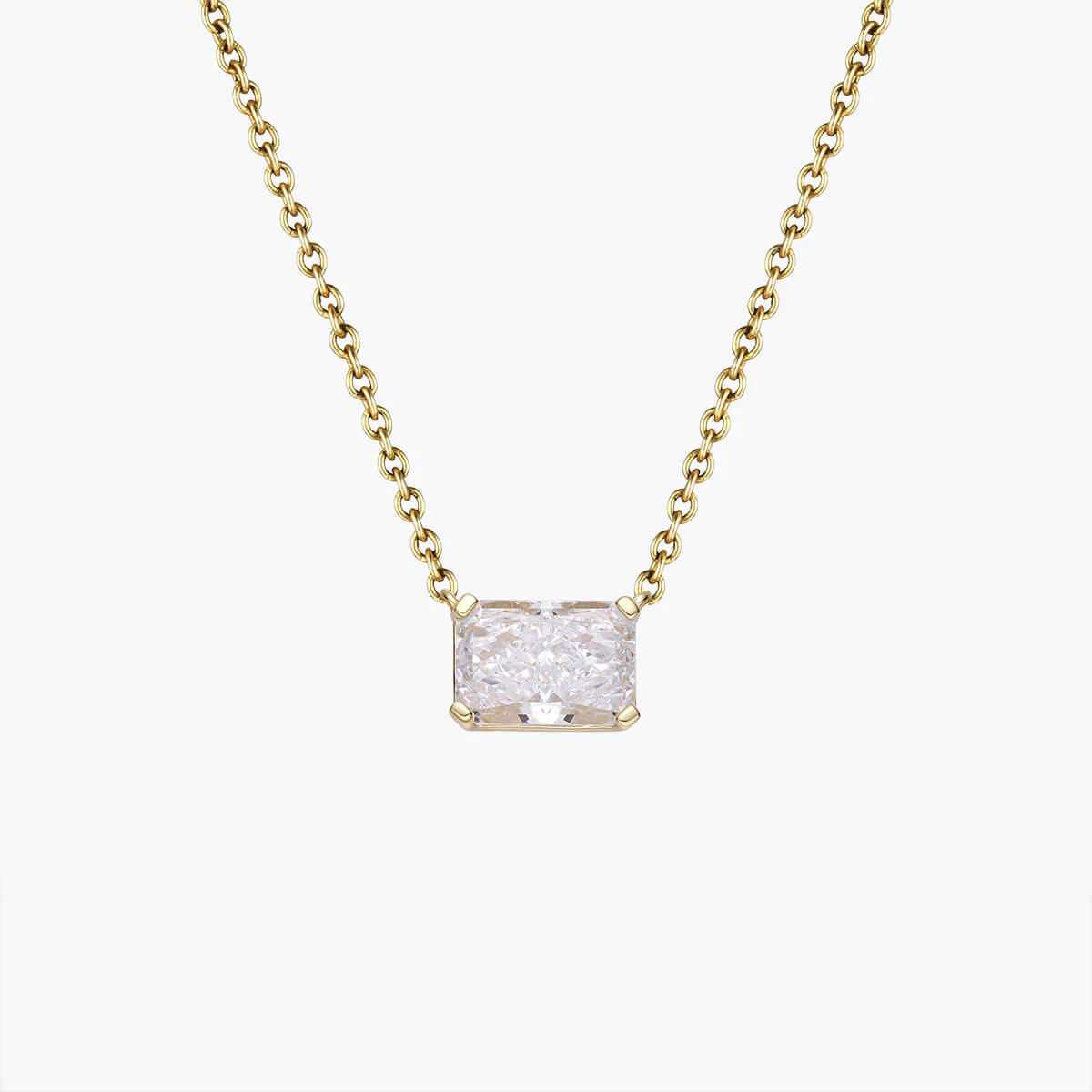 East West Radiant Pendant Necklace - Image 9