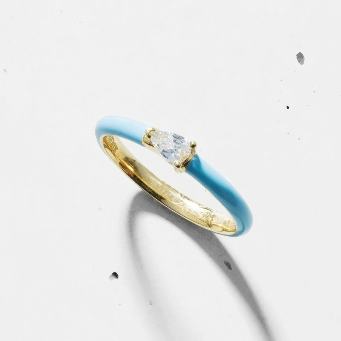 Enamel Side Pear Ring - Image 3
