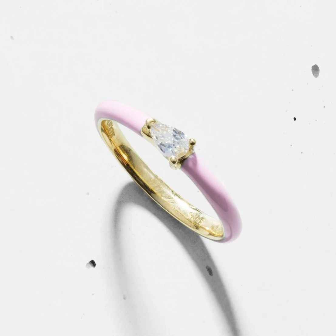 Enamel Side Pear Ring - Image 4