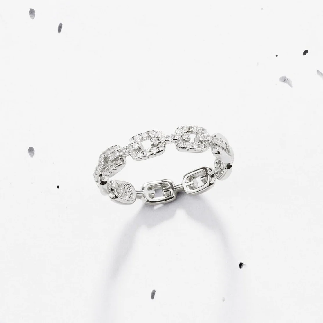 Full Pave Mini Chain Ring - Image 2