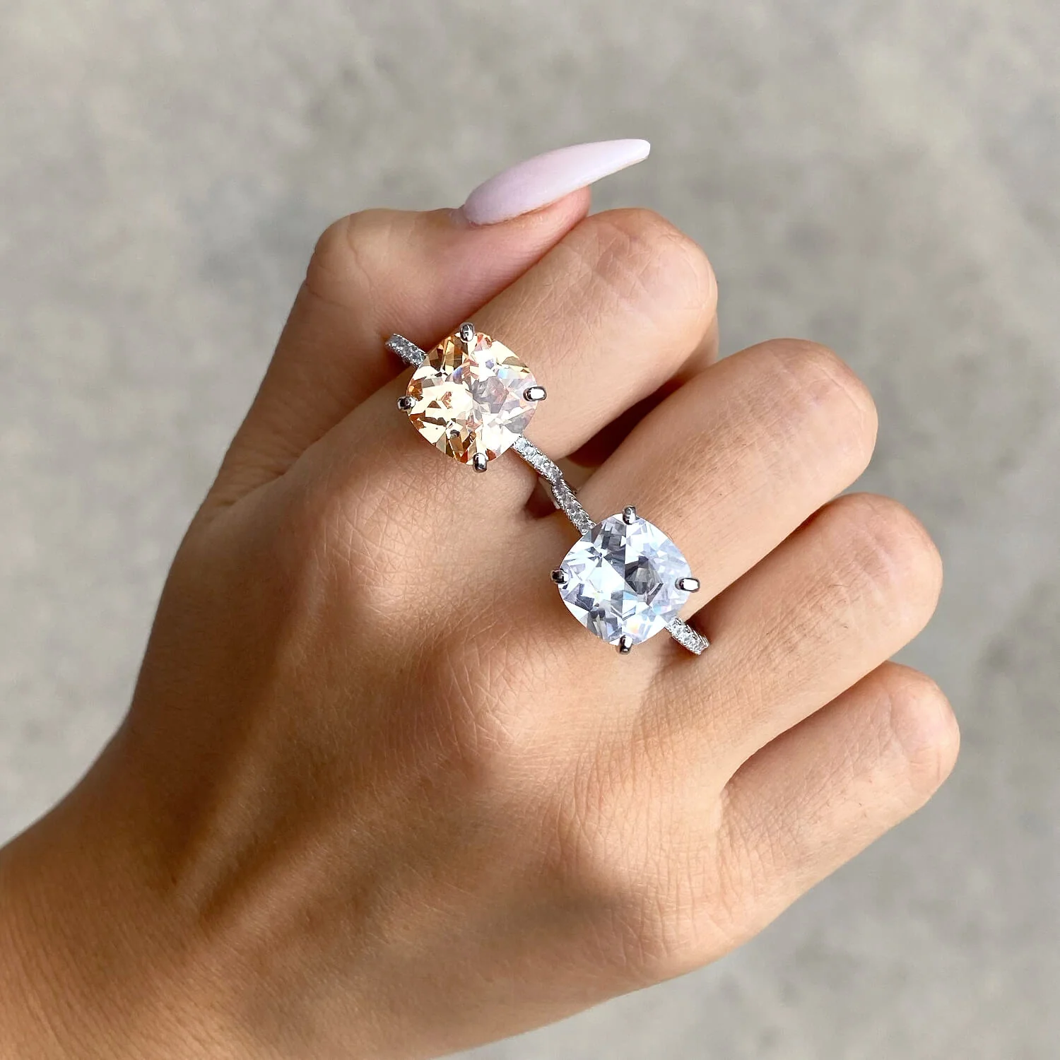 Glacies Cushion Cut Ring - Image 4