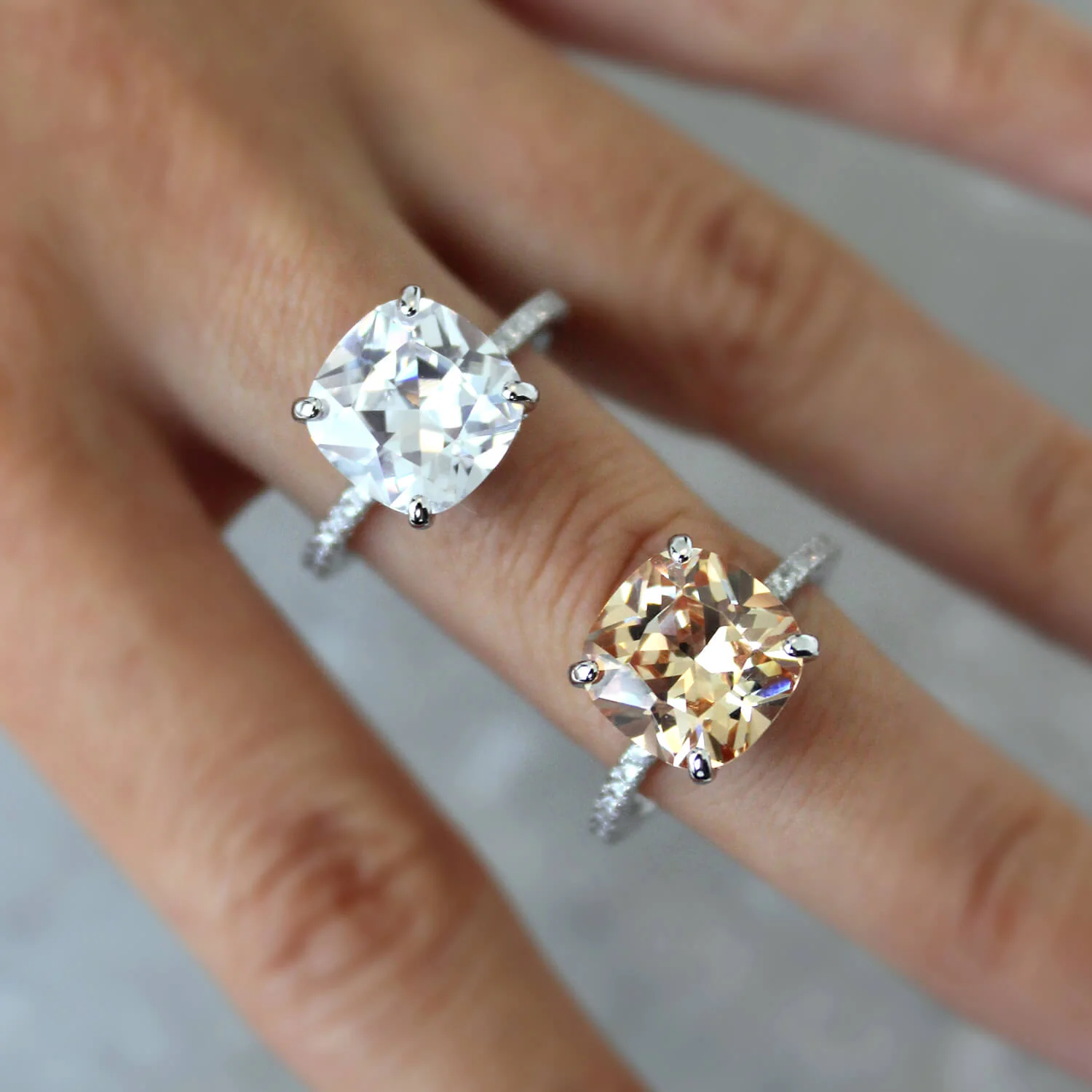 Glacies Cushion Cut Ring - Image 8