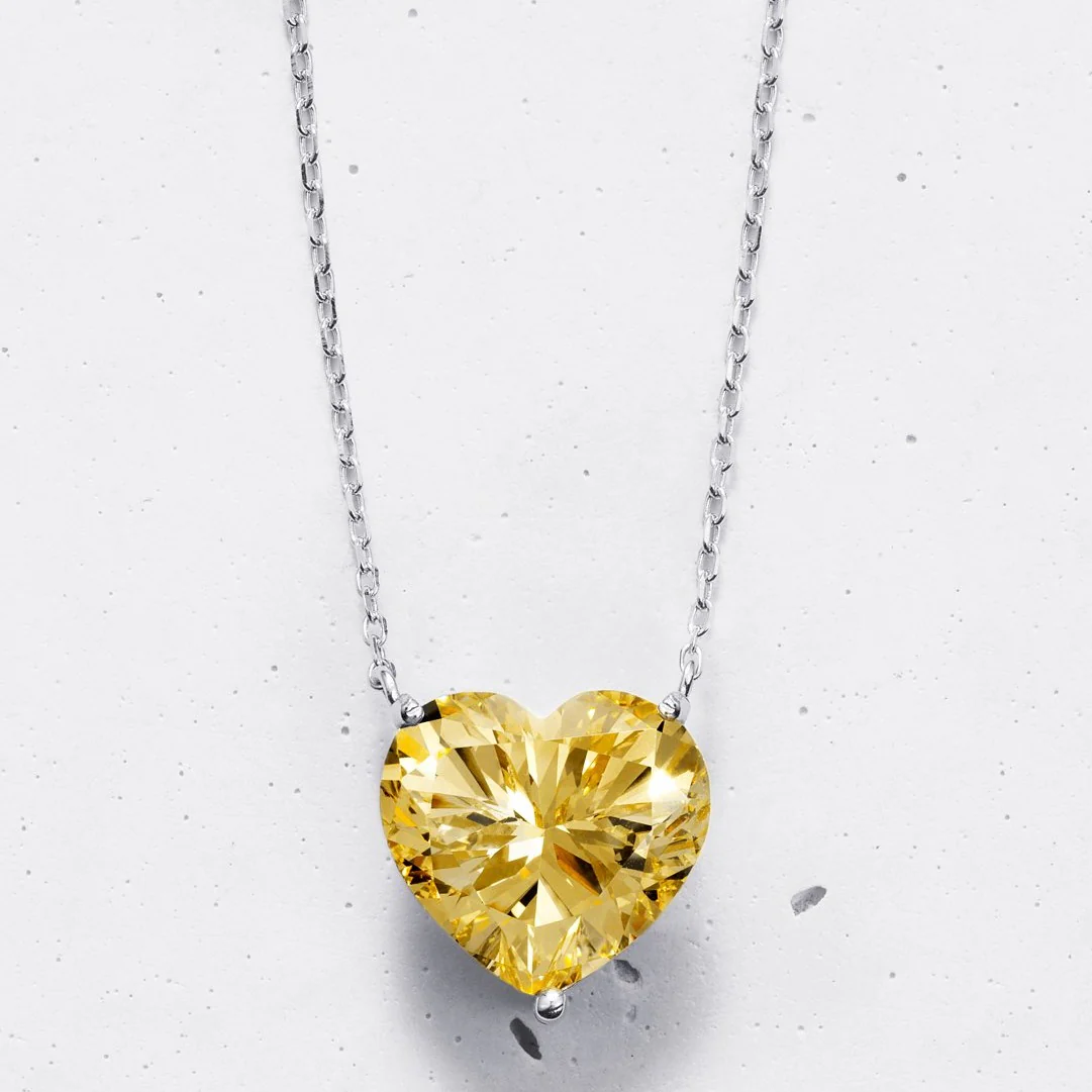 Heart-cut Pendant Necklace | Colours - Image 3