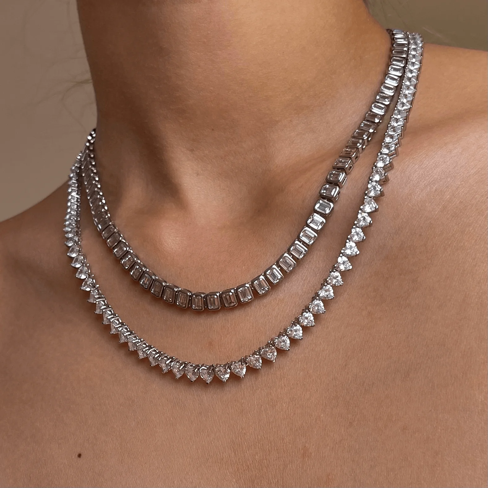 Heart Tennis Necklace - Image 6
