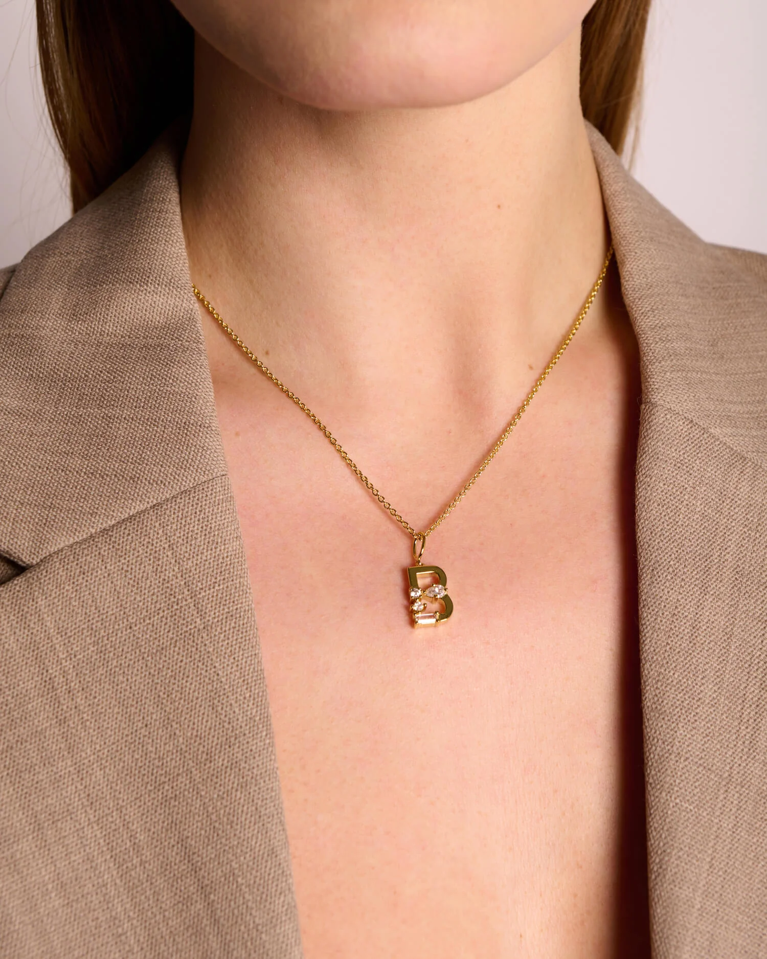 Initial Necklace | Gold - Image 11