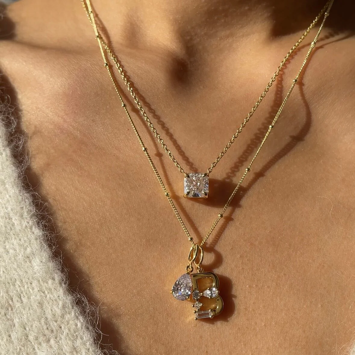 Initial Necklace | Gold - Image 40