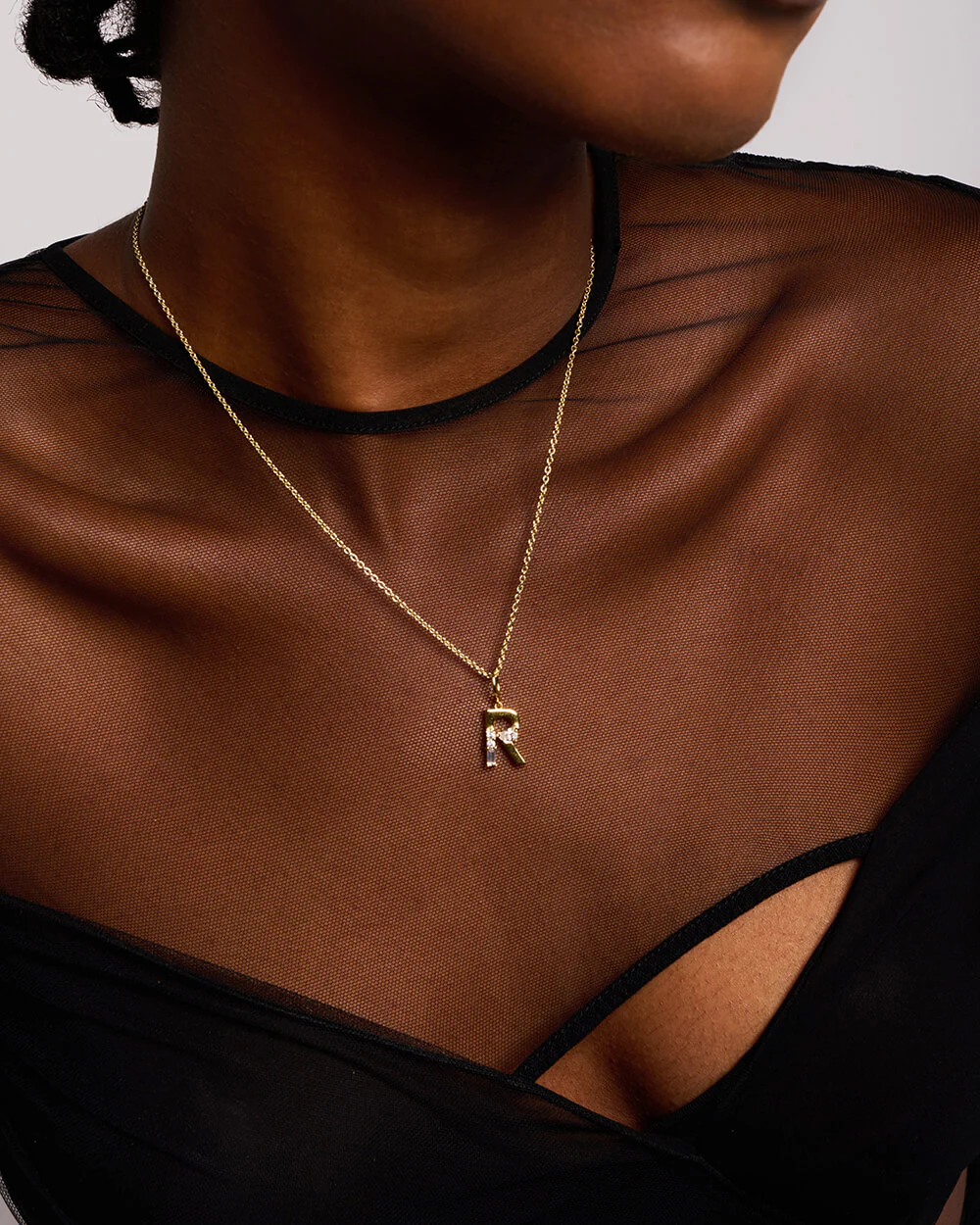 Initial Necklace | Gold - Image 8