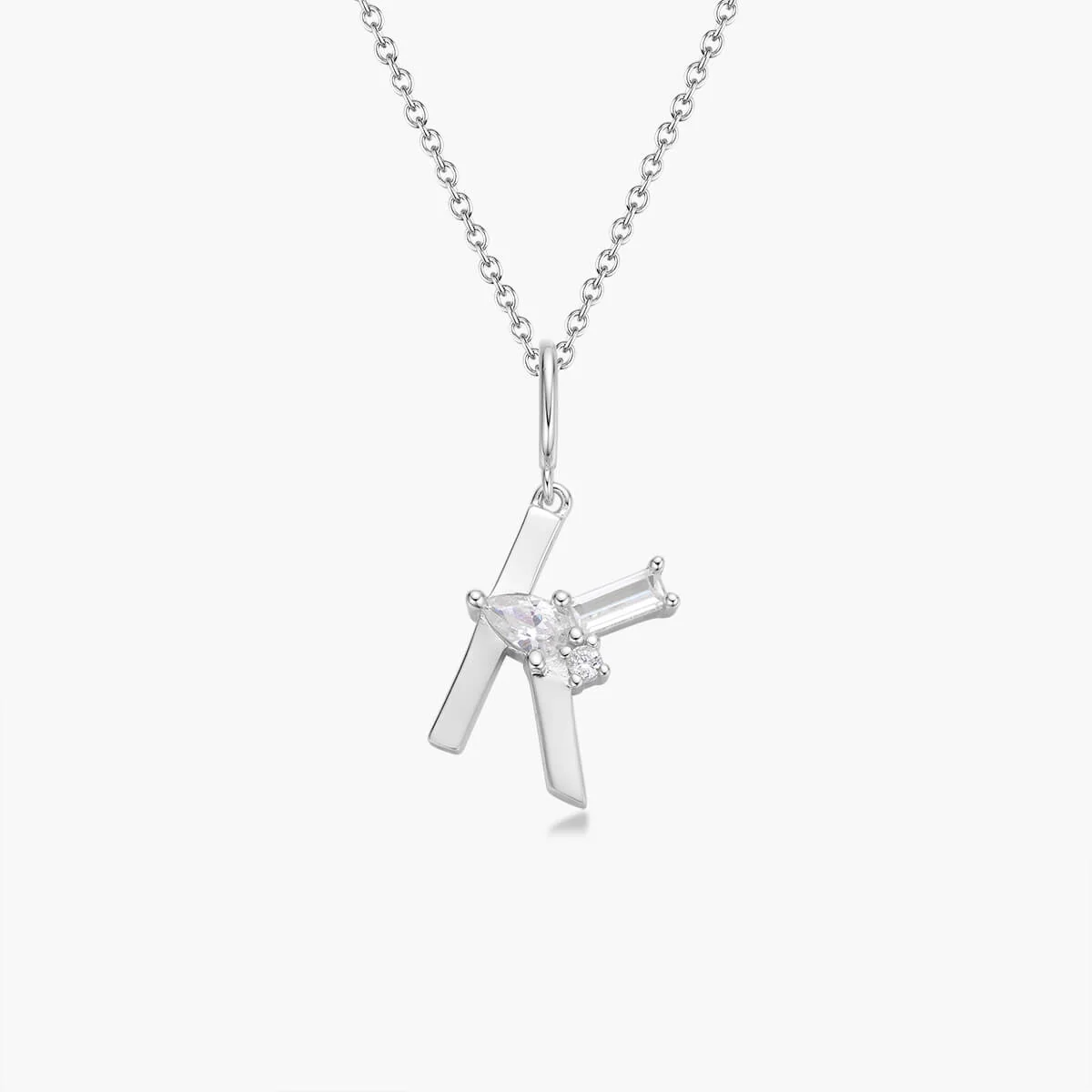Initial Necklace | Platinum - Image 15