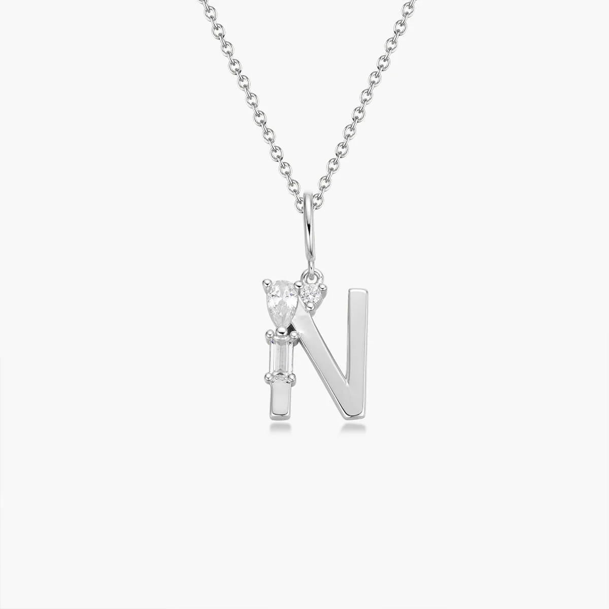 Initial Necklace | Platinum - Image 18