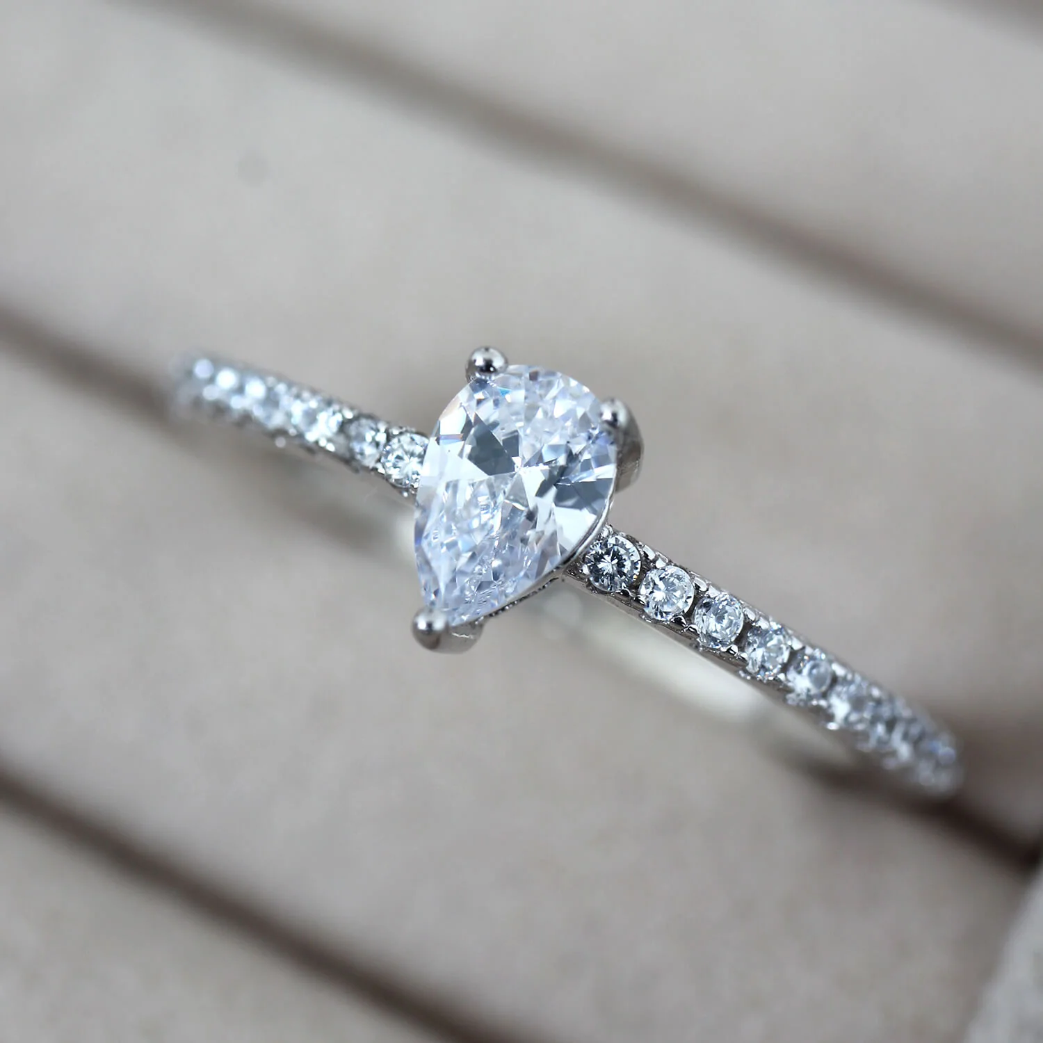 Lavo Dainty Pear-cut Ring - Image 4