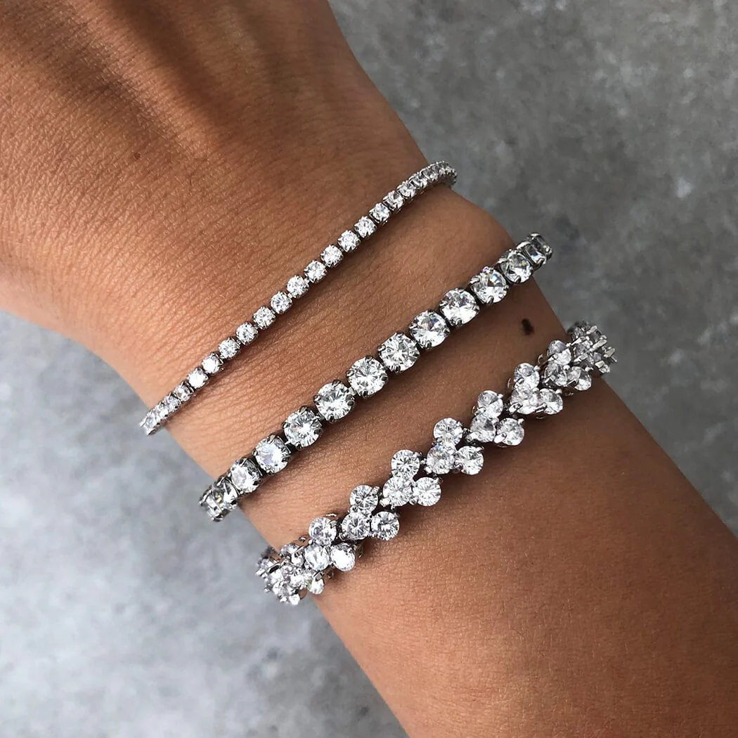 Linea 3 Stone Tennis Bracelet - Image 3