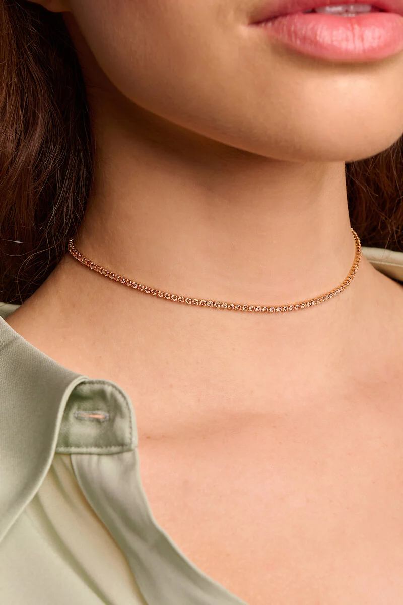 Linea Pastel Crystal Choker (2mm) - Image 5