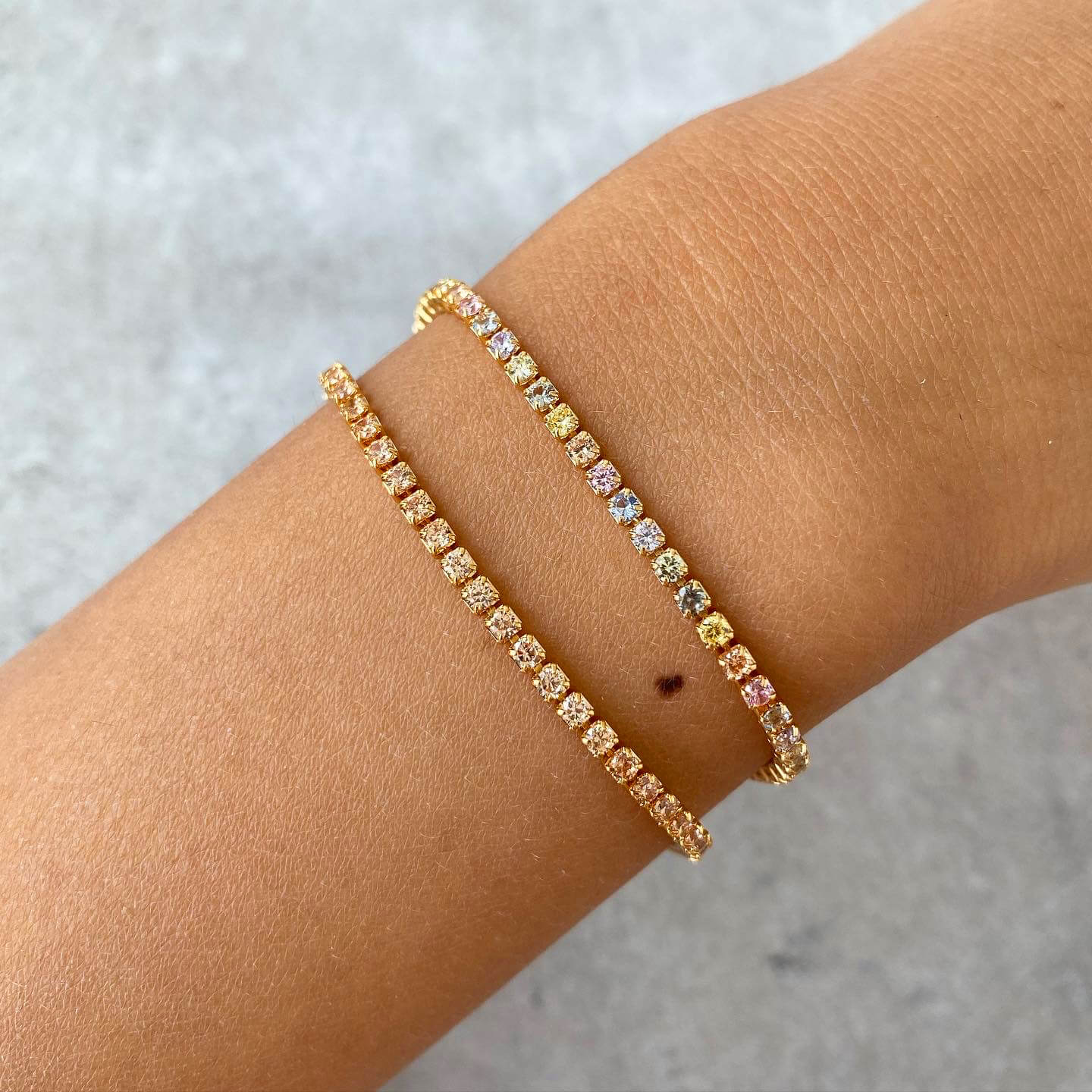 Linea Pastel Tennis Bracelet (2mm) - Image 5