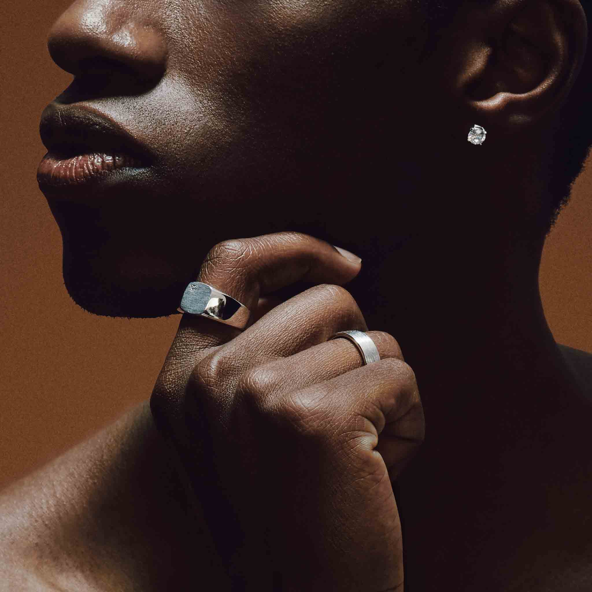 Mens Classic Stud Earrings - Image 6