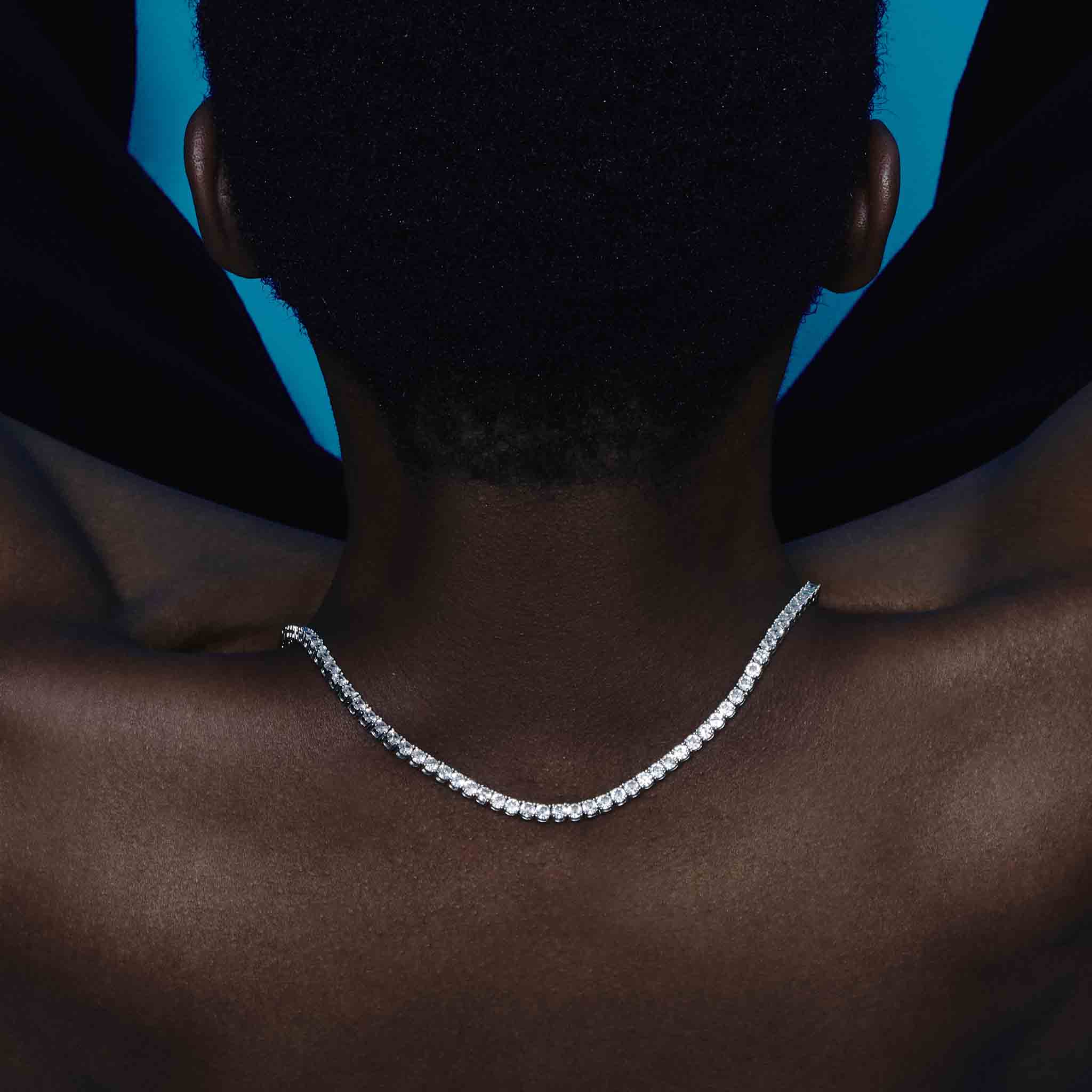 Mens Tennis Necklace (4mm) - Image 7