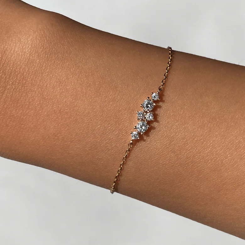Nebula Dainty Cluster Bracelet - Image 3