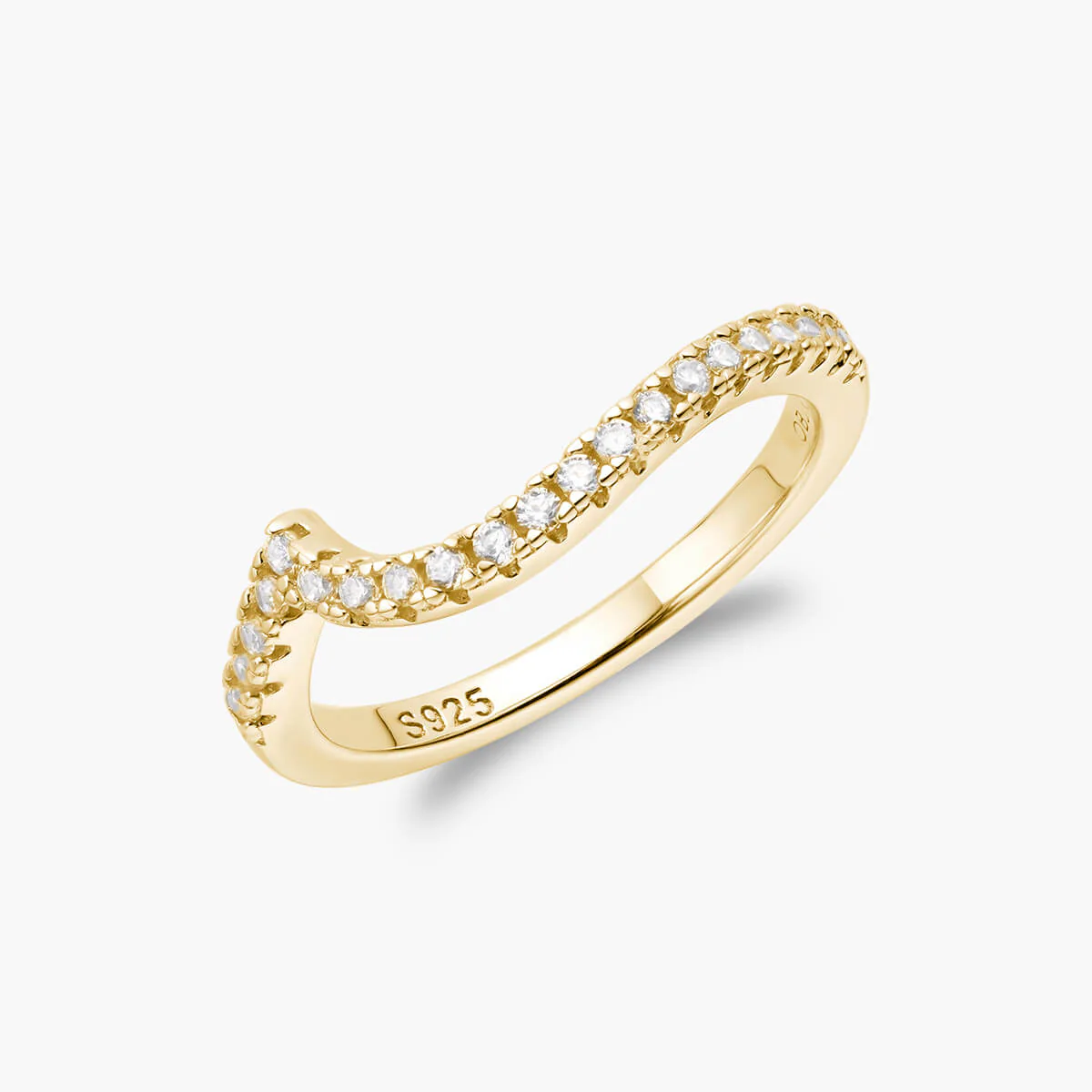 Pavé Flux Ring | Bottom Stacker - Image 2