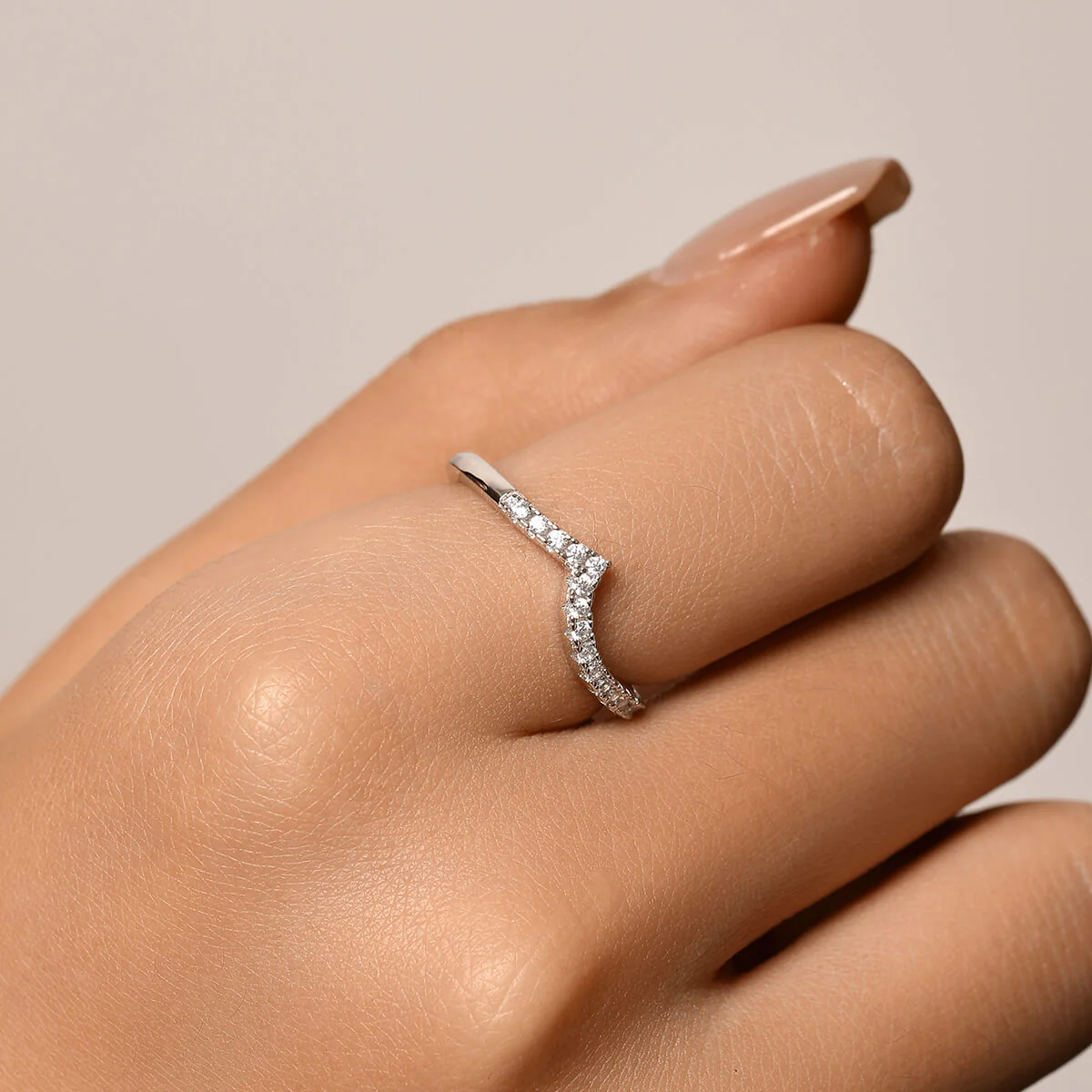 Pavé Flux Ring | Bottom Stacker - Image 3