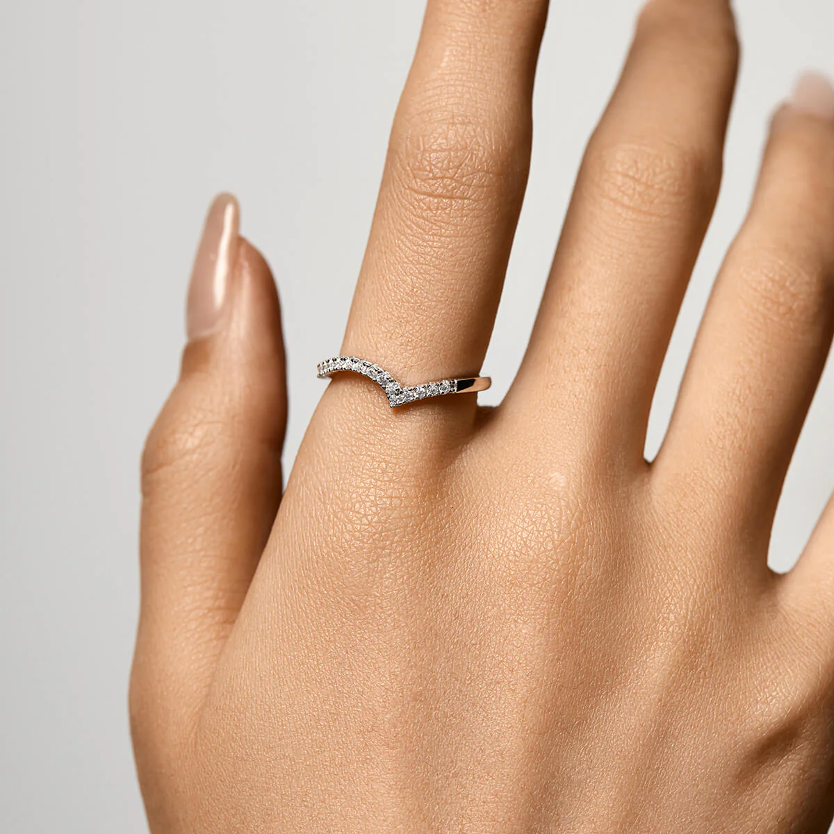 Pavé Flux Ring | Bottom Stacker - Image 4
