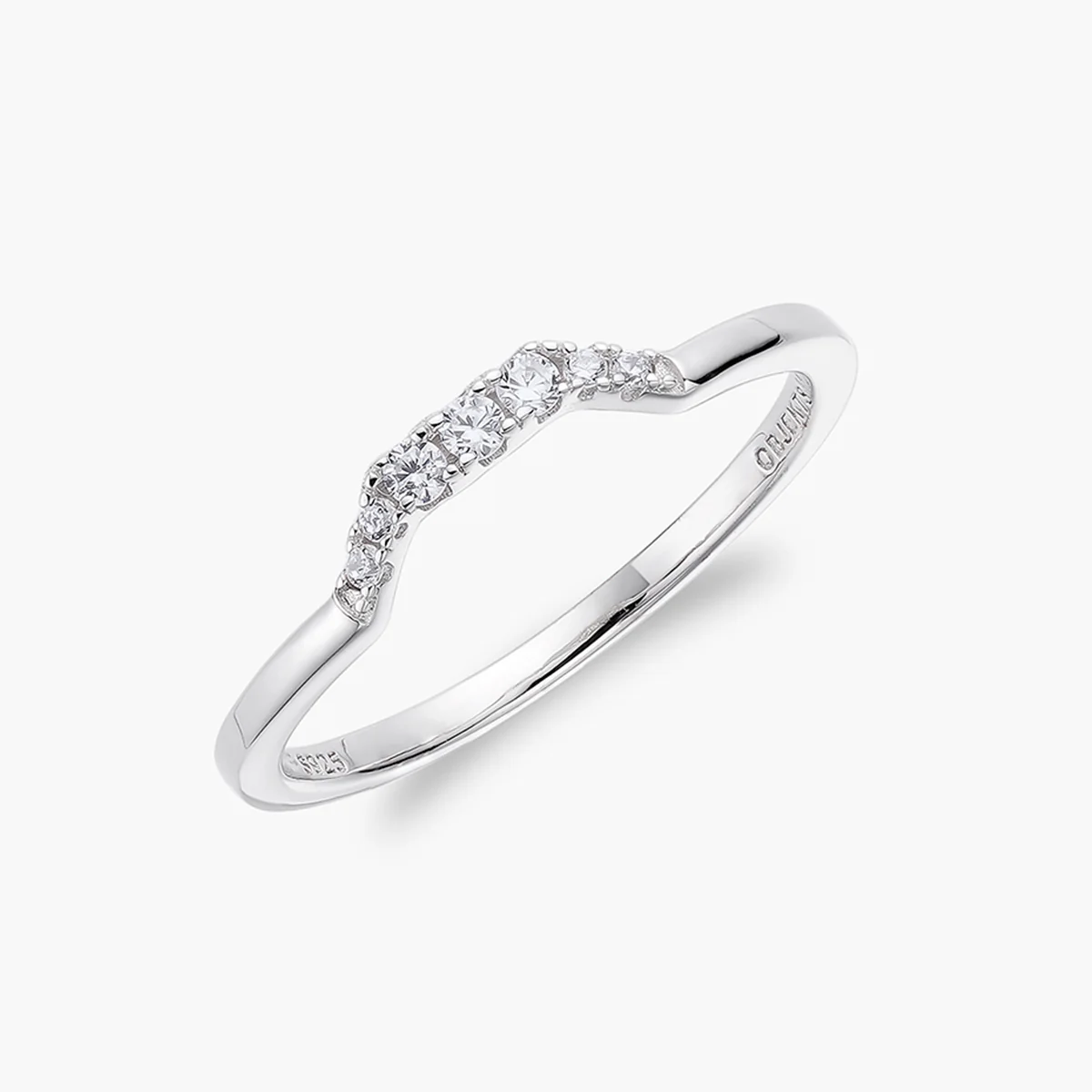 Pavé Hex | Stacking Ring - Image 2