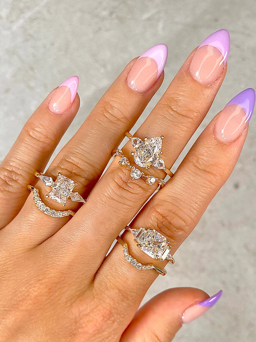 Pavé Horseshoe | Stacking Ring - Image 6