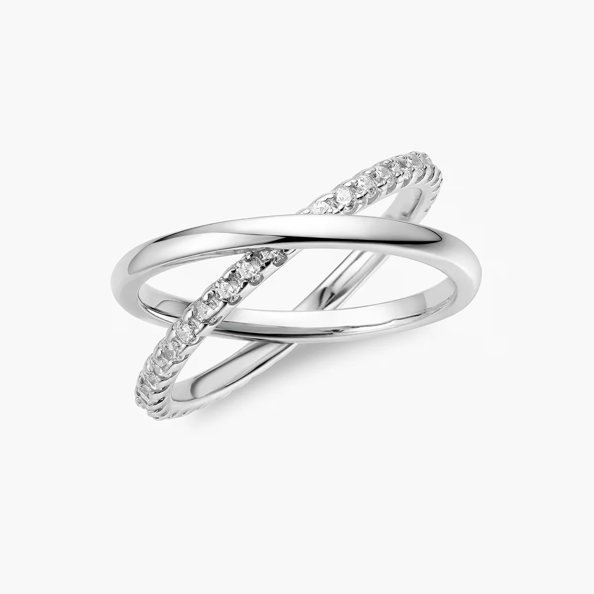 Pave X Linked Ring - Image 2