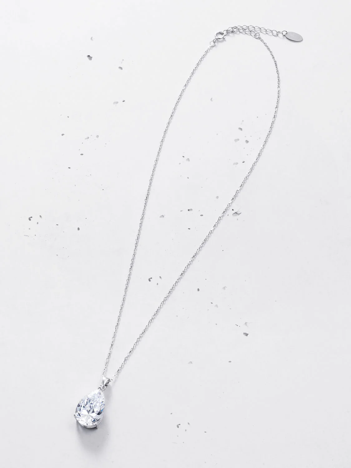 Pear-cut Pendant Necklace - Image 5