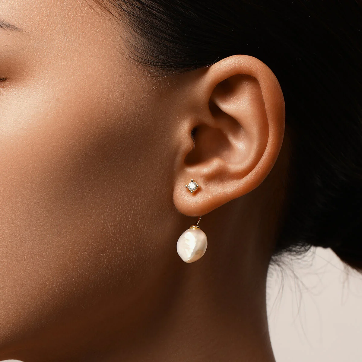 Pearl Ear Jacket - Baroque - Image 2
