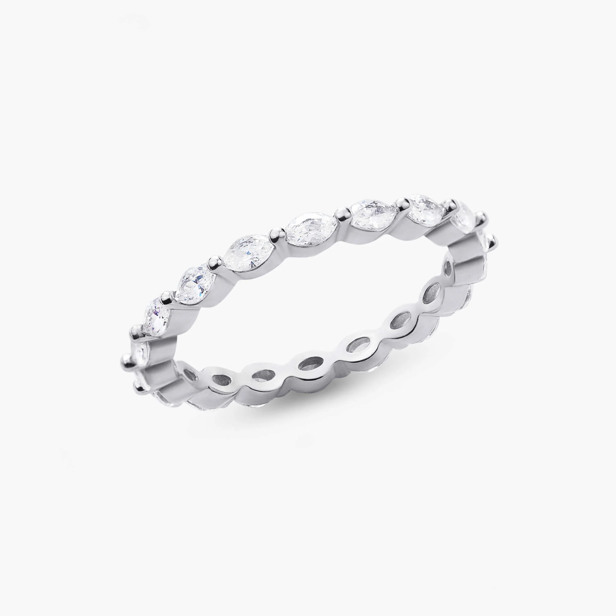Petite Side Marquise Band - Image 4